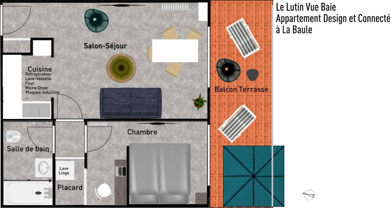 Lutin Vue Baie La Baule - Appartement T2 Design Et Connecte 外观 照片